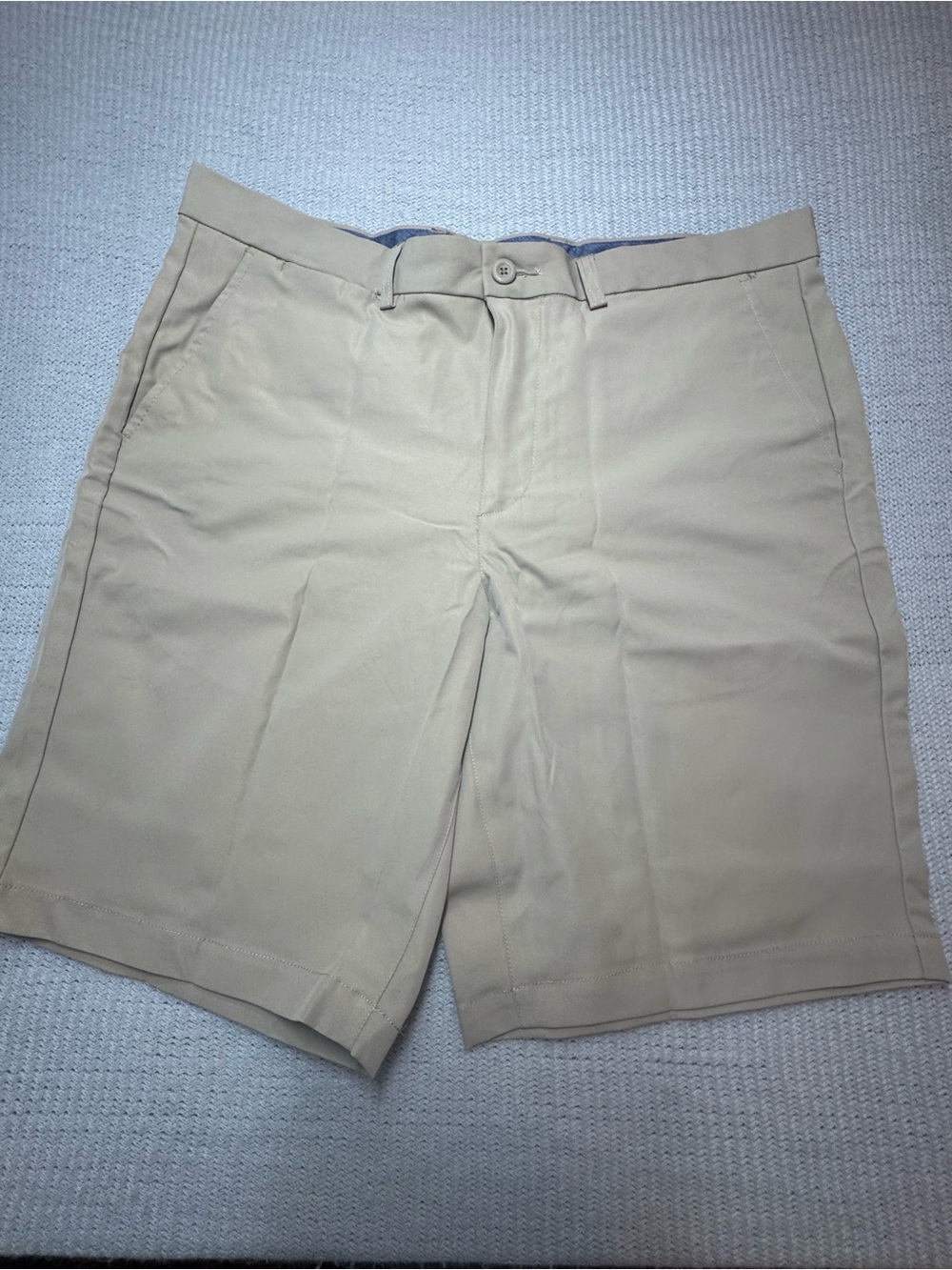 George Men's Flat Front Khaki Shorts